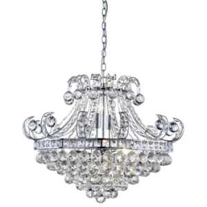 Image of Bloomsbury 6 Light Chandelier Chrome Finish, E14