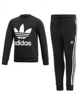 Image of Adidas Originals Little Kids Core Jogger Set - Black