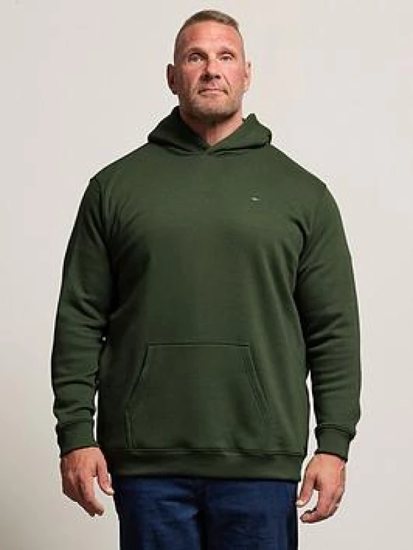 Image of BadRhino BadRhino Men Heavyweight Essential Hoodie in Green Size: 7-8X-Large Green 7-8XL Male 5063589389442
