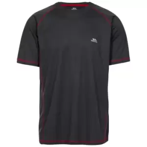 Image of Trespass Mens Albert Active Short Sleeved T-Shirt (S) (Carbon)