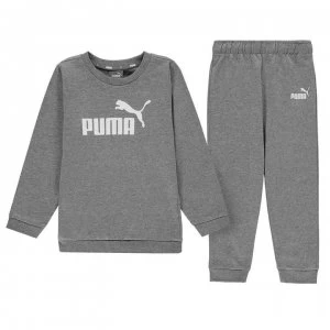Image of Puma Crew Jogger Tracksuit Infant Boys - Med Grey
