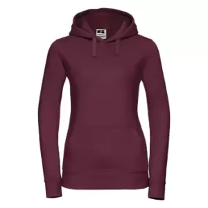 Image of Russell Womens Premium Authentic Hoodie (3-Layer Fabric) (M) (Burgundy)