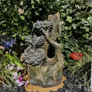Image of Tranquility Water Features - Bird Nest Solar Powered Water Feature