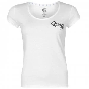 Image of Team FC Script T Shirt Ladies - White
