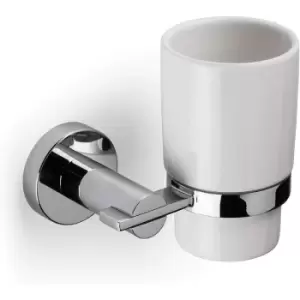 Image of Flexi-Fix Metra Tumbler and Holder, Chrome - Croydex