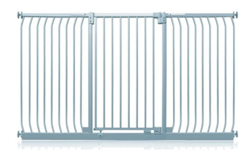 Image of Safetots Extra Tall Elite Safety Gate, 197Cm - 206Cm, Matt Grey, Extra Tall 96.8Cm In Height, Pressure Fit Stair Gate