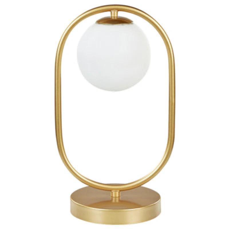 Image of Beliani Table Lamp Yankee Metal Gold