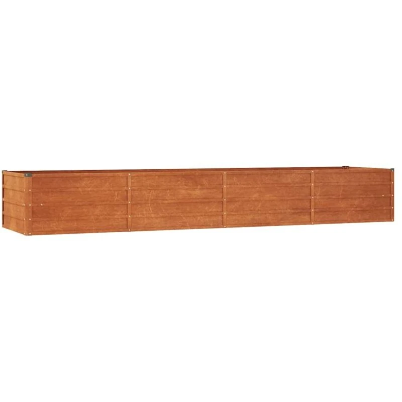 Image of vidaXL Garden Raised Bed Rusty 320x80x45cm Corten Steel, Brown 151962