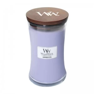 Image of WoodWick Lavender Spa Large Jar Candle 609.5g
