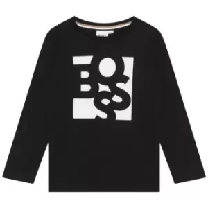 Image of Boss Long Sleeve T-Shirt Junior Boys - Black