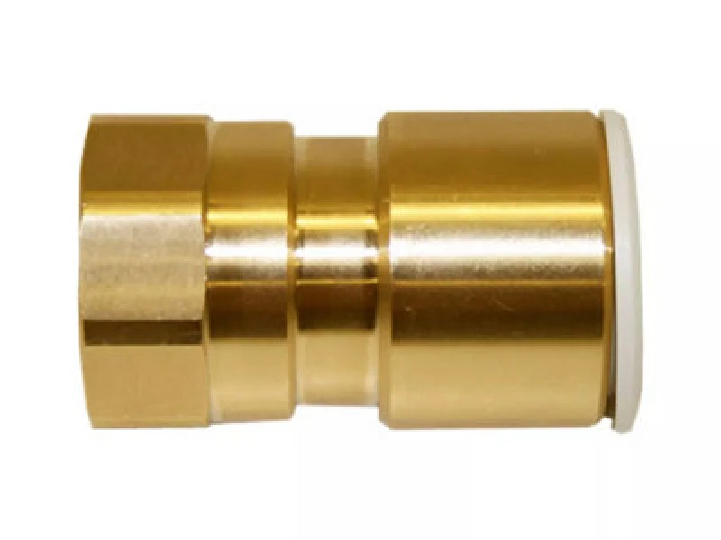 Image of John Guest Brass Coupler 15mm X 1/2" Male BSP (Pack of 5) Gold