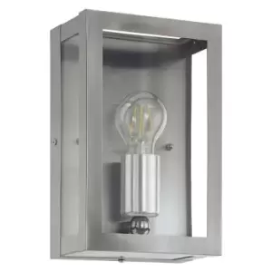 Image of Alamonte - 1 Light Outdoor Flush Wall Light Stainless Steel IP44, E27 - Eglo