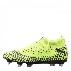 Image of Puma Future 4.2 Netfit FG Football Boots - Yellow Alert/Bl
