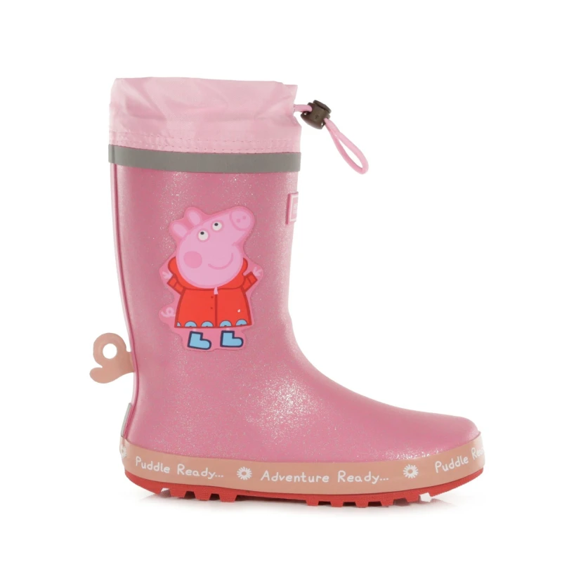 Image of Regatta Peppa Pig Puddle Wellington - Pink Pink C1