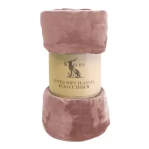 Image of Flannel Fleece Rolled Throw 140x180cm