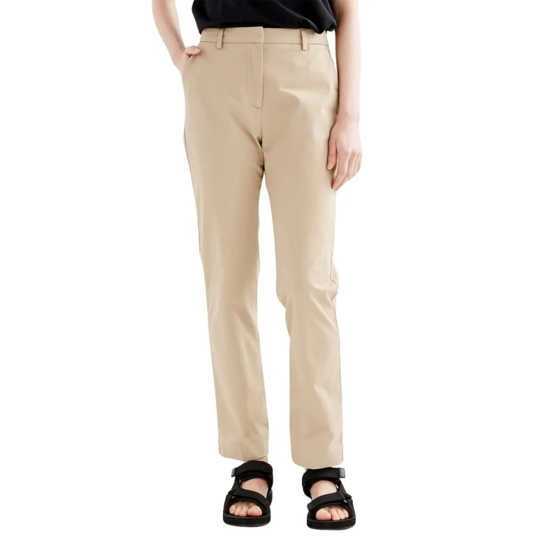 Image of Aigle Womens 7/8th straight chino Trousers Aigle Beige Female 42