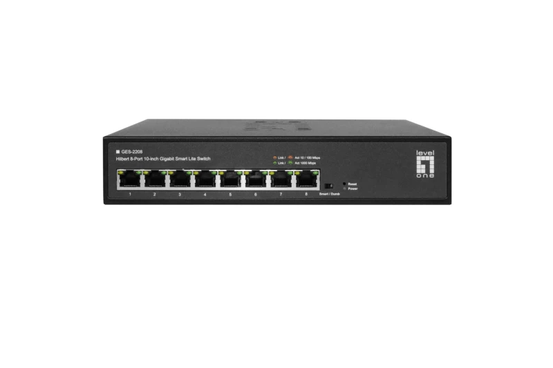 Image of LevelOne Hilbert 108-Port Gigabit Smart Lite Switch. 8 x Gigabit RJ4