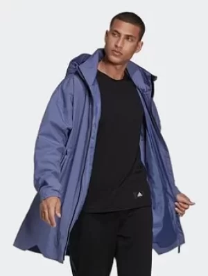 Image of adidas Traveer Rain.rdy Parka, Black Size M Men