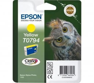 Image of Epson Owl T0794 Yellow Ink Cartridge