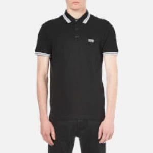 Image of Hugo Boss Athleisure Paddy Tipped Collar Polo Shirt Black