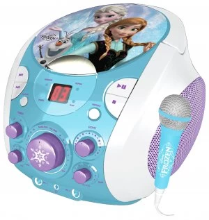 Image of Frozen Portable Karaoke Machine Blue.