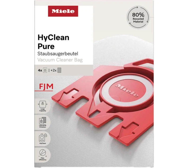 Image of MIELE HyClean Pure FJM Vacuum Cleaner Bags - Pack of 4 4002516769606
