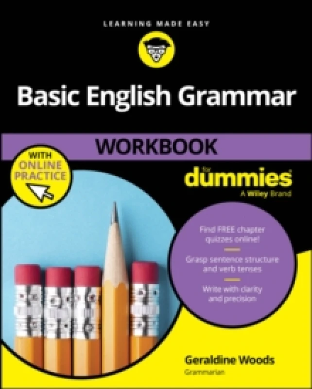 Image of Basic English Grammar Workbook For Dummies with Online Practice Quizzes Paperback / softback