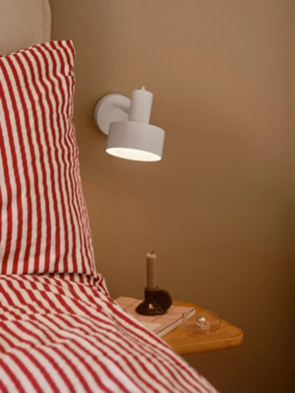 Image of Nordlux Matis Metal Wall Light White,plug In Or Mains