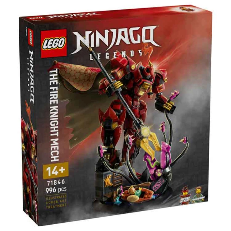 Image of LEGO NINJAGO The Fire Knight Mech Toy Building Set 71846