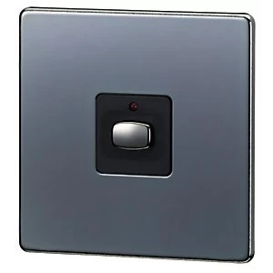 Image of Energenie Mihome Radio Controlled Smart Single Light Switch - Nickel