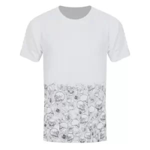 Image of Grindstore Mens Skull Fade Sub T-Shirt (M) (Black/White)