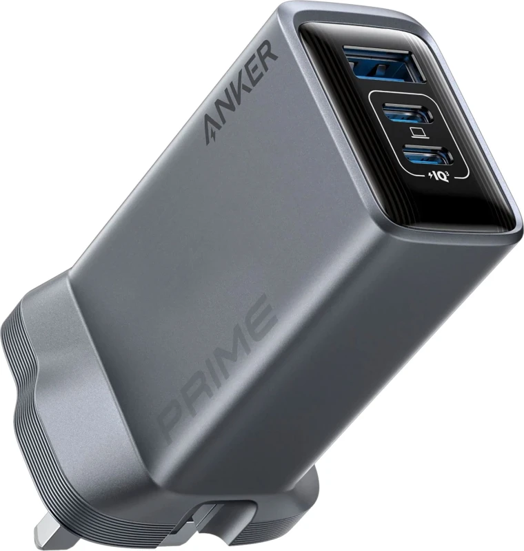 Image of Anker Prime 100 Watt USB-C and USB-A Power Adapter - Silver