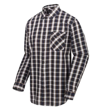 Image of Regatta Lonan Long Sleeve Check Shirt - Blue