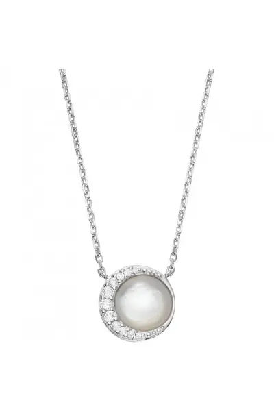 Image of Fossil Jewellery Stainless Steel Necklace - Jfs00579040 Silver