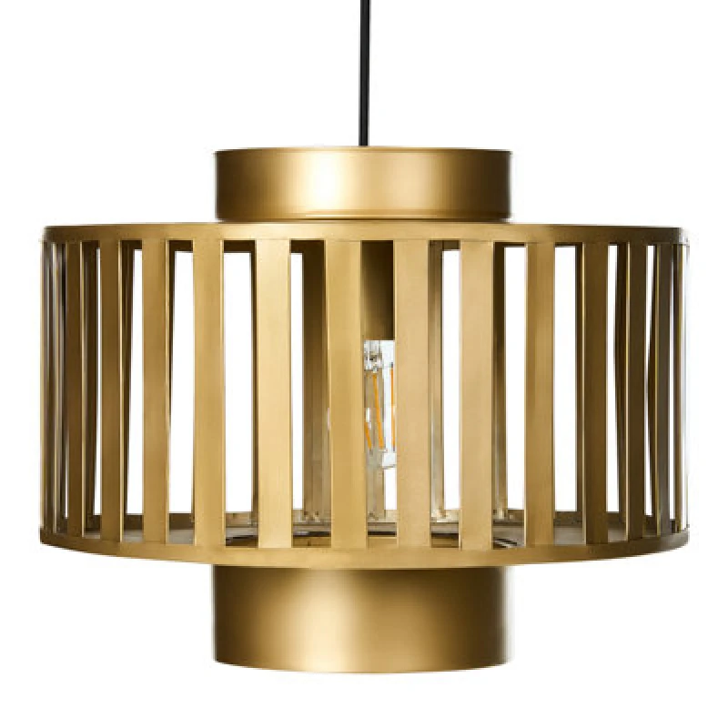 Image of Beliani Pendant Lamp Hugli Metal Brass