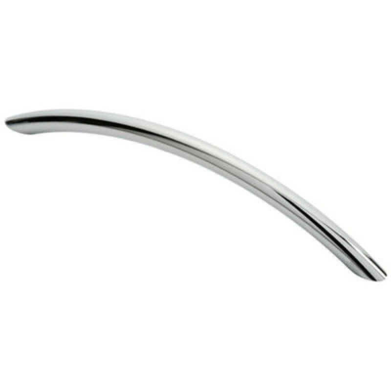 Image of Loops Curved Bow Cabinet Pull Handle 190 x 10mm 160mm Fixing Centres Chrome Multi unisex