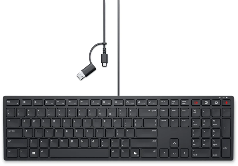 Image of DELL Pro Wired Collaboration Keyboard - KB525C - Belgian (AZERTY)