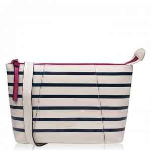 Image of Radley Wood street stripe medium zip crossbody bag - Cream