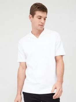 Image of Selected Homme Florian Polo Shirt - White Size M Men