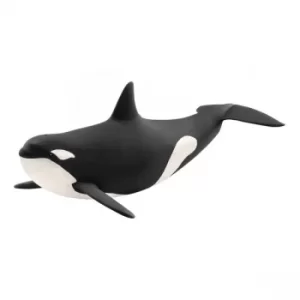 Image of Schleich Wild Life Killer Whale Toy Figure- Black/White