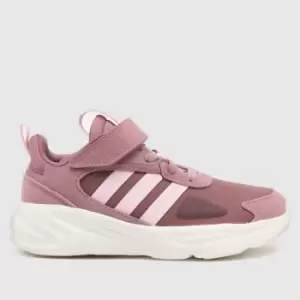 Image of Adidas Purple Ozelle Girls Junior Trainers