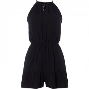 Image of Biba Flute leg playsuit - Black
