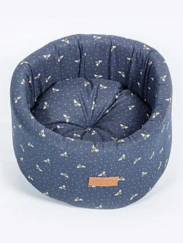 Image of FatFace Spotty Bees Cat Cosy Bed Medium, Multi 77807