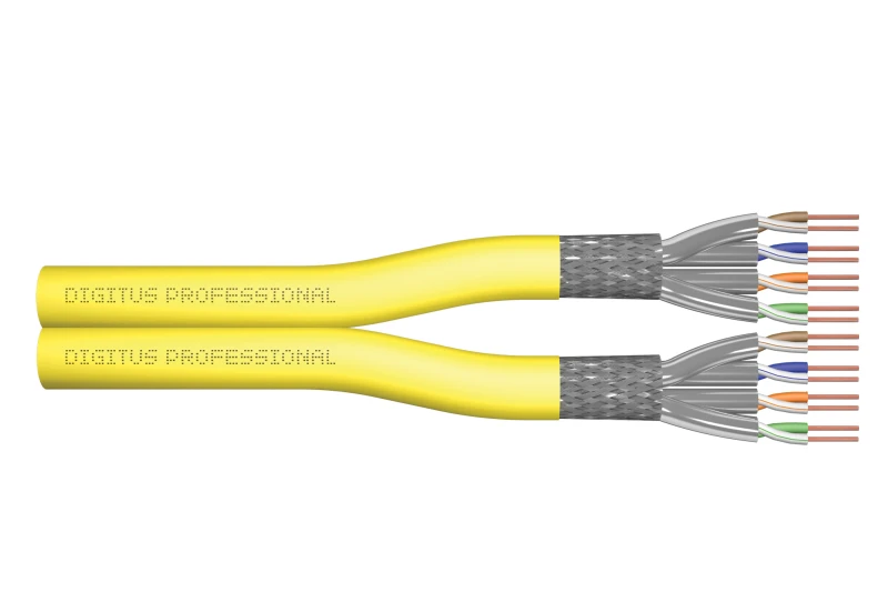 Image of Digitus CAT 7A S/FTP. data cable - installation cable. 500 m. duplex.