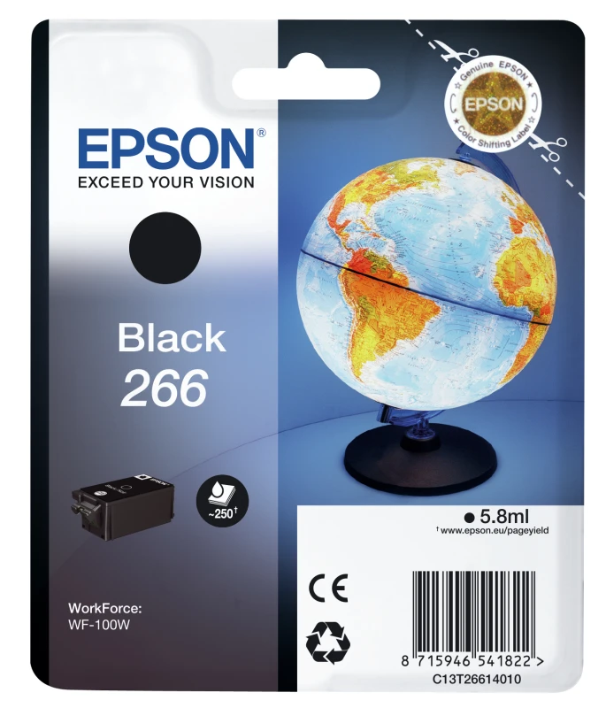 Image of Epson C13T26614020/266 Ink cartridge Black Blister Acustic Magnetic. 2