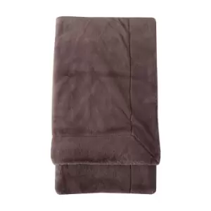 Image of Gallery Interiors Faux Fur Throw in Mocha
