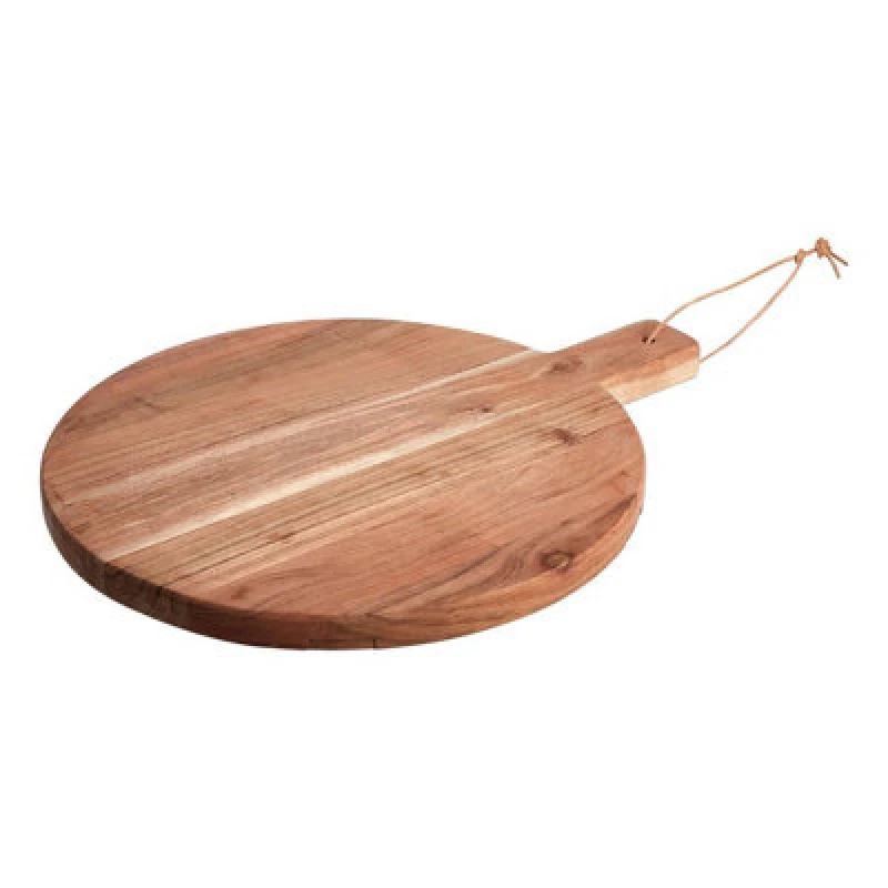Image of Premier Housewares Socorro Small Round Acacia Wood Board Natural