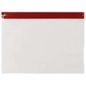Image of Snopake Zippa bags A5 red