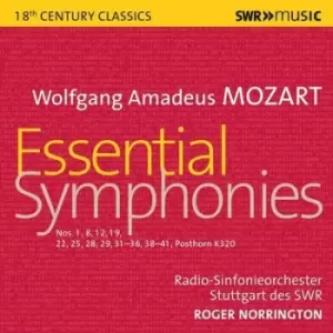 Image of Wolfgang Amadeus Mozart Essential Symphonies Nos 1 8 12 19 22 25 29 31-36 38-41 Posthorn K320 by Wolfgang Amadeus Mozart CD Album