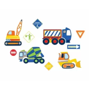 Image of Construction Zone Wall Decor, Multi